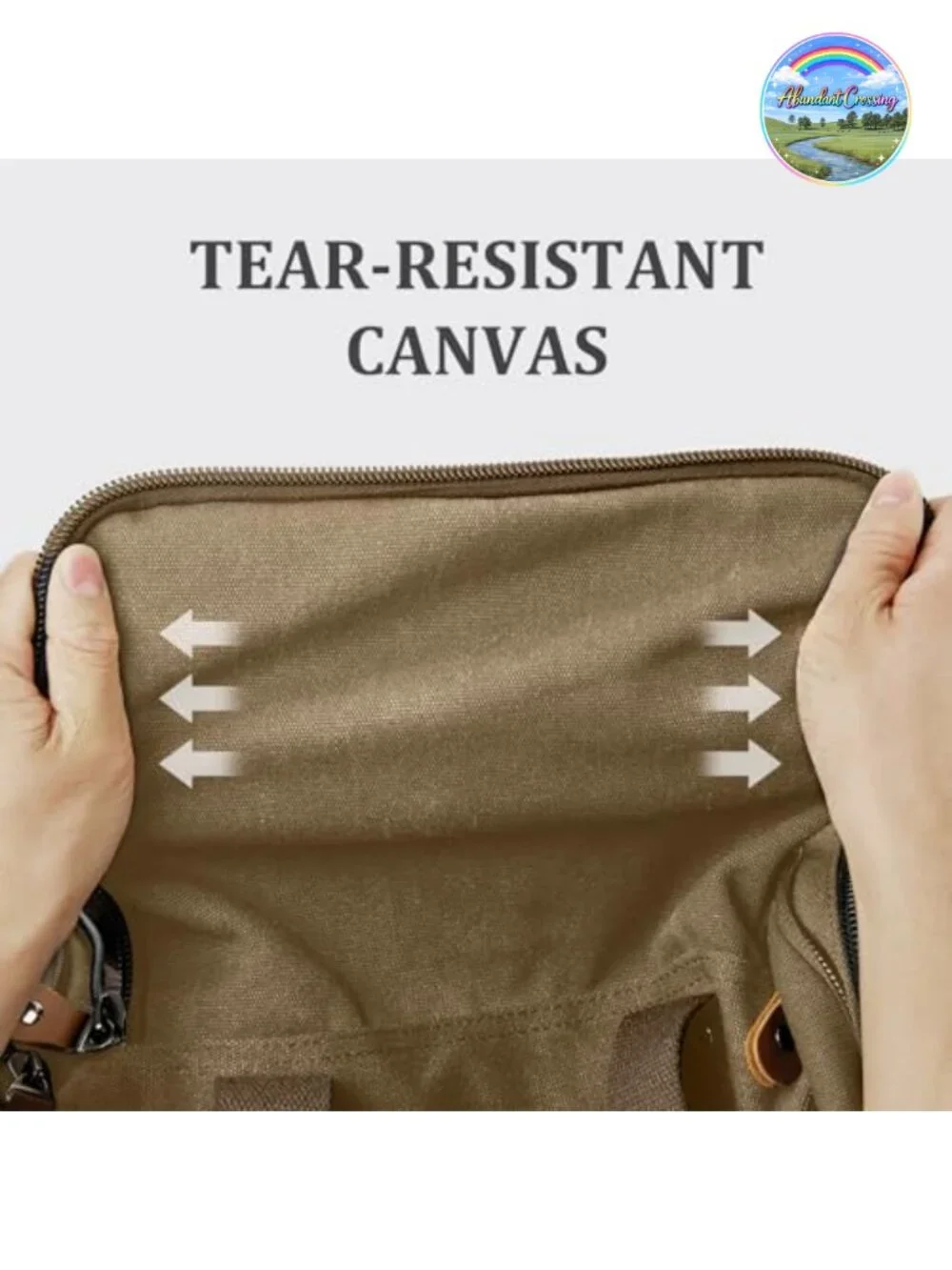 Expandable Canvas Travel Duffel Bag 60L Weekender Carry-On Multi-Pocket